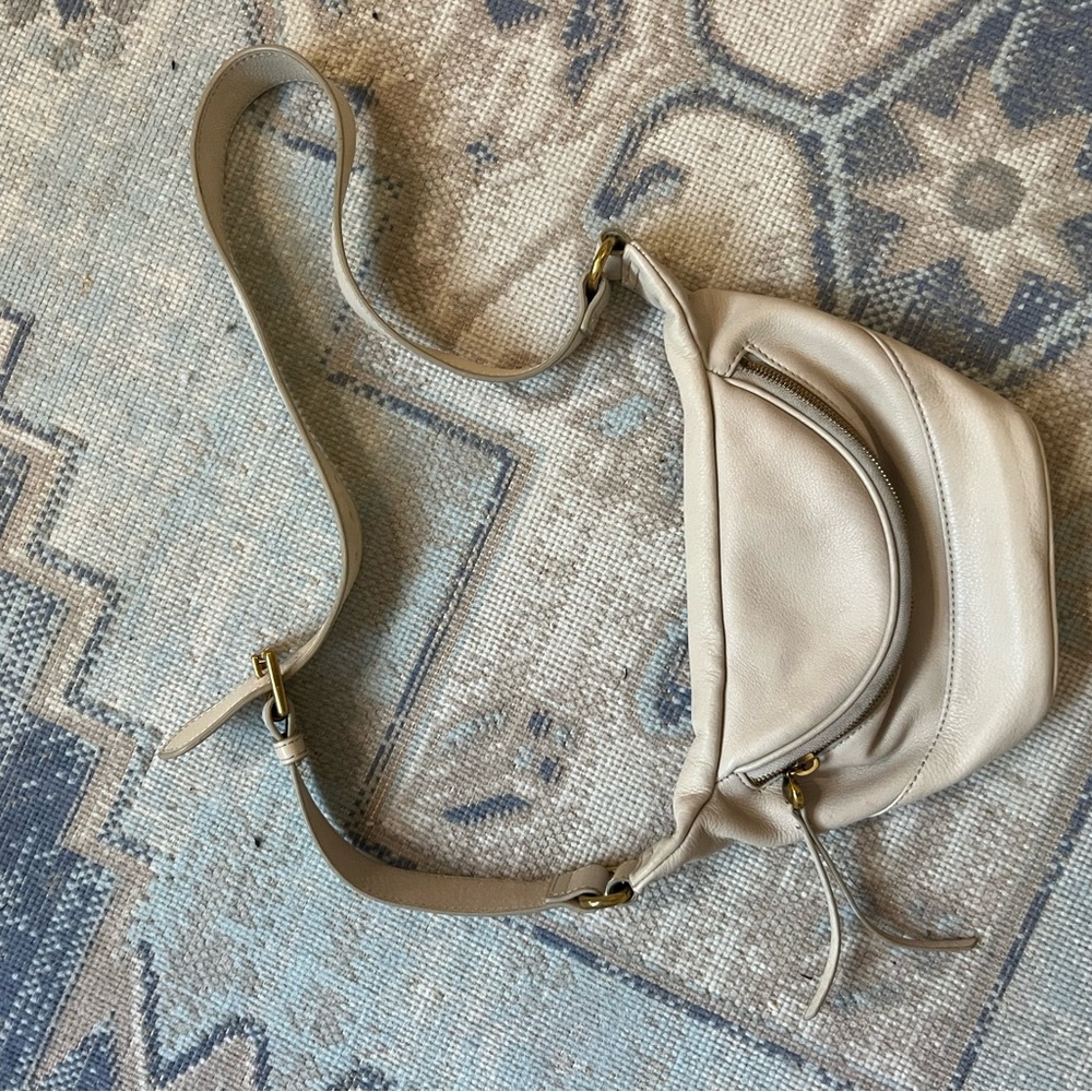 HOBO Cream Crossbody Bag